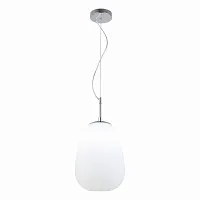 Светильник подвесной Cesare SL1168.113.01 ST-Luce белый 1 лампа, основание хром в стиле современный 