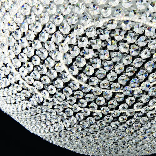 Люстра подвесная / потолочная LED Rimini S501.0.40.C.3000 Arte Perfetto Luce прозрачная на 1 лампа, основание никель в стиле классический  фото 3
