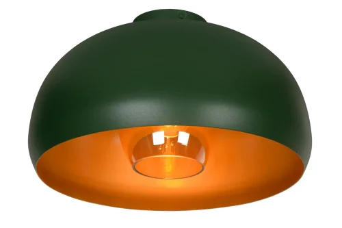 Светильник потолочный Sharan 30186/38/33 Lucide зелёный 1 лампа, основание зелёное в стиле винтаж современный 