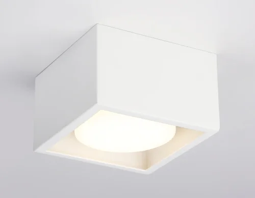 Светильник накладной TN70825 Ambrella light белый 1 лампа, основание белое в стиле современный хай-тек круглый фото 4