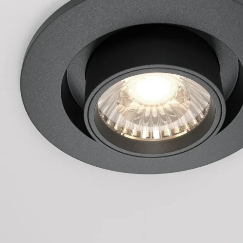 Светильник точечный LED Hidden DL045-01-10W4K-B Maytoni чёрный 1 лампа, основание чёрное в стиле хай-тек современный  фото 2