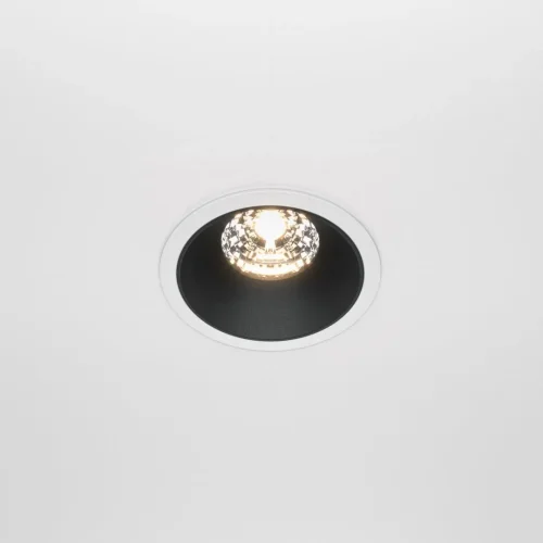 Светильник точечный Alfa LED DL043-01-15W3K-RD-WB Maytoni белый чёрный 1 лампа, основание чёрное белое в стиле современный  фото 5