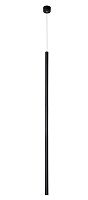 Светильник подвесной LED CLT 036C1100 BL Crystal Lux чёрный 1 лампа, основание чёрное в стиле современный минимализм трубочки