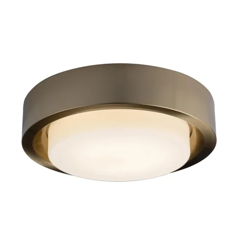 Светильник потолочный LED Button 10007/18 Copper LOFT IT белый на 1 лампу, основание медь в стиле современный 