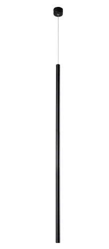 Светильник подвесной LED CLT 036C1100 BL Crystal Lux чёрный на 1 лампу, основание чёрное в стиле минимализм современный трубочки