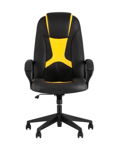 Кресло игровое TopChairs ST-CYBER 8 черный/желтый эко.кожа крестовина пластик УТ000035039 Stool Group, жёлтый/экокожа, ножки/металл/чёрный, размеры - ****655*770 фото 2