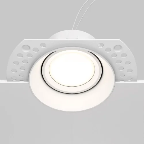 Светильник точечный Dot DL042-01-RD-W Maytoni белый 1 лампа, основание белое в стиле современный хай-тек для затирки фото 3