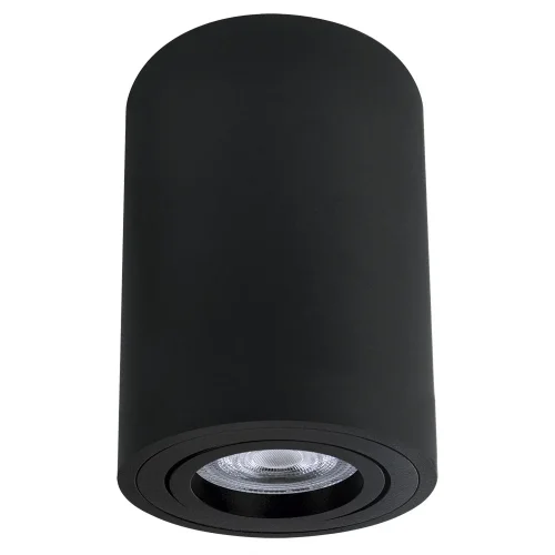 Светильник накладной Sentry A1566PL-1BK Arte Lamp чёрный на 1 лампу, основание чёрное в стиле современный трубочки круглый