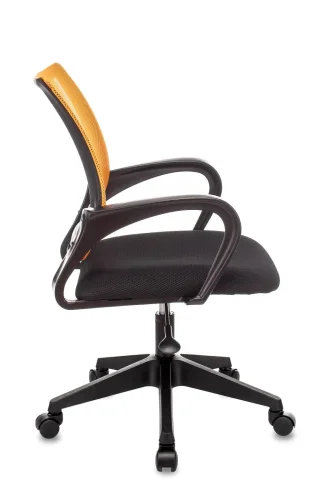Кресло оператора Topchairs  ST-Basic оранжевый TW-38-3 сиденье черный TW-11 сетка/ткань крестовина п УТ000035165 Stool Group, оранжевый/ткань, ножки/пластик/чёрный, размеры - ****580*605 фото 2