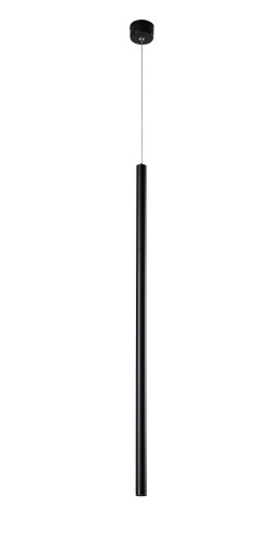 Светильник подвесной LED CLT 036C800 BL Crystal Lux чёрный 1 лампа, основание чёрное в стиле современный трубочки