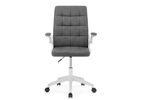 Компьютерное кресло Elga gray / white 15608 Woodville, серый/ткань, ножки/пластик/белый, размеры - *1040***630*590 фото 3