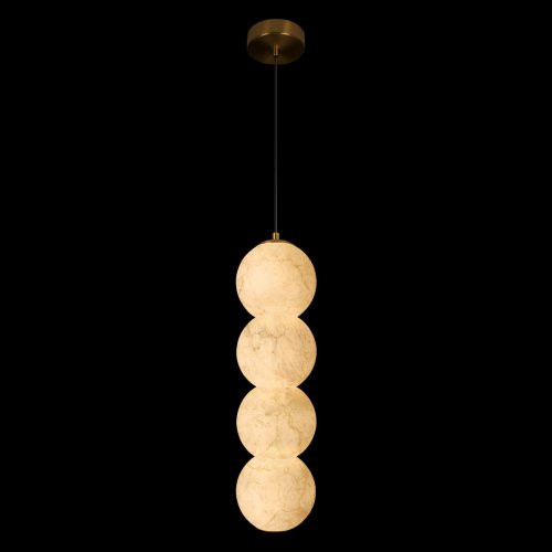 Светильник подвесной ЛЕД Бидз / Beads 10530/4P LOFT IT бежевый на 1 лампу, основание бронзовое в стиле современный фото 2