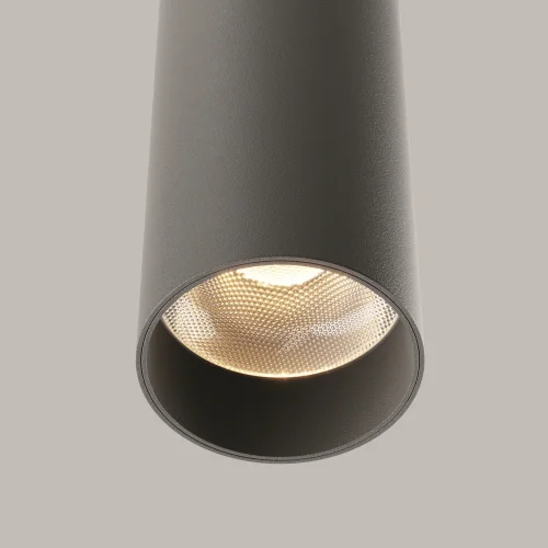 Светильник подвесной Focus LED P072PL-L12B3K-1 Maytoni чёрный на 1 лампу, основание чёрное в стиле современный хай-тек трубочки фото 15