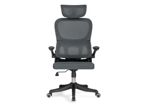 Компьютерное кресло Sprut dark gray 15622 Woodville, серый/сетка, ножки/пластик/чёрный, размеры - *1270***640*670 фото 2