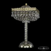 Настольная лампа 19272L4/25IV G Bohemia Ivele Crystal прозрачная 4 лампы, основание золотое металл в стиле классический sp