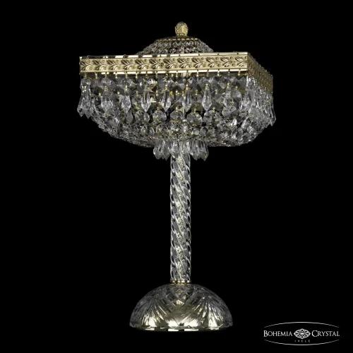 Настольная лампа 19272L4/25IV G Bohemia Ivele Crystal прозрачная 4 лампы, основание золотое металл в стиле классический sp