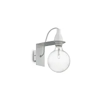 Бра MINIMAL AP1 BIANCO Ideal Lux без плафона на 1 лампу, основание белое в стиле современный 
