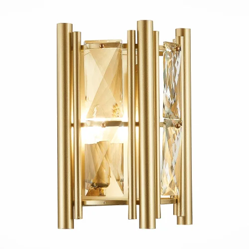 Бра Corsia SL1623.201.01 ST-Luce янтарный на 2 лампы, основание матовое золото бежевое в стиле современный  фото 3