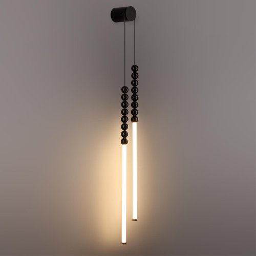 Бра LED Monella 7149/16WL Odeon Light чёрный на 1 лампу, основание чёрное в стиле современный классический бусы фото 4