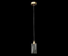 Светильник подвесной LED Аури 08508-1A,33 Kink Light прозрачный 1 лампа, основание золотое в стиле современный 