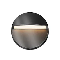 Подсветка для лестниц LED Mane O046SL-L3B3K Maytoni уличный IP54 чёрный на 1 лампу, плафон чёрный в стиле хай-тек современный LED