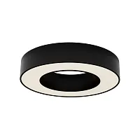 Светильник потолочный LED Lua C093CL-24W3K-B Maytoni белый на 1 лампу, основание чёрное в стиле современный хай-тек 