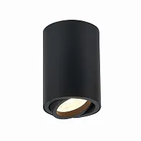 Светильник накладной Torus ST108.407.01 ST-Luce чёрный 1 лампа, основание чёрное в стиле модерн хай-тек круглый