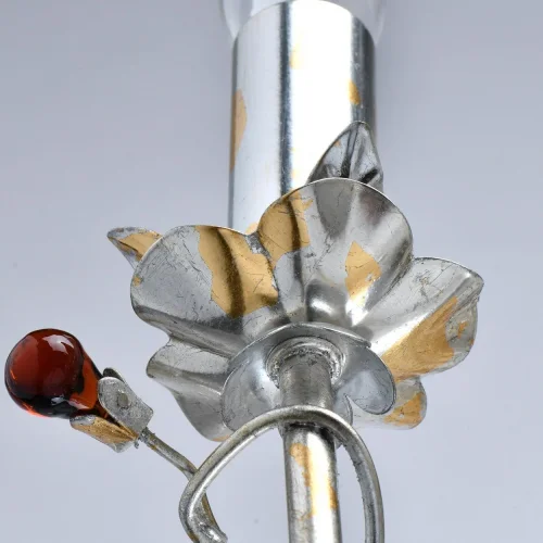 Люстра подвесная Виола 298013209 Chiaro без плафона на 9 ламп, основание серебряное разноцветное в стиле классический флористика  фото 5