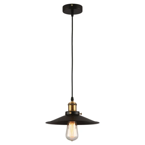 Светильник подвесной лофт New York GRLSP-9600 Lussole чёрный 1 лампа, основание чёрное в стиле лофт  фото 2
