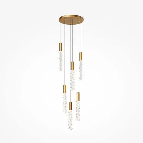 Светильник подвесной LED Selemo MOD328PL-L18BS3K Maytoni прозрачный на 1 лампу, основание латунь в стиле современный фото 6