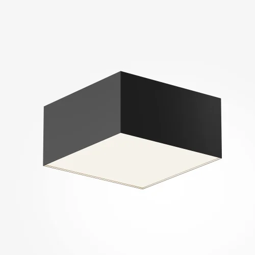 Светильник накладной LED Zon C032CL-12W4K-SQ-B Maytoni белый на 1 лампу, основание чёрное в стиле современный фото 7