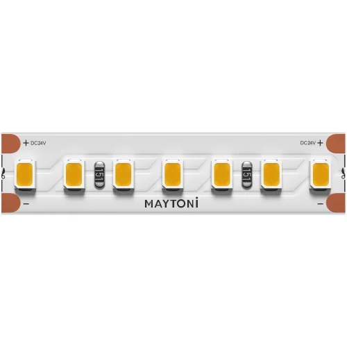 Светодиодная лента 24В 2835 17Вт/м 3000К 5м IP 20 201091 Maytoni цвет LED тёплый белый 3000K, световой поток 1530Lm