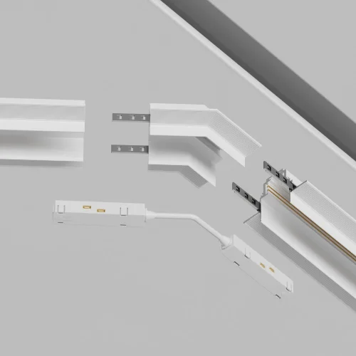 Угол-соединитель 135° встраиваемый Magnetic track system Gravity TRA010CLO-42W Maytoni белый в стиле хай-тек современный для светильников серии Magnetic track system Gravity встраиваемый gravity магнитная магнитный фото 5