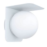 Настенный светильник Corrientes 99582 Eglo уличный IP44 белый 1 лампа, плафон белый в стиле современный E27