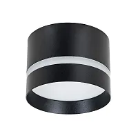 Светильник накладной Imai A2265PL-1BK Arte Lamp чёрный 1 лампа, основание чёрное в стиле современный круглый