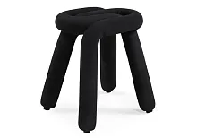 Табурет Garden black 15806 Woodville, чёрный/ткань, ножки/ткань/чёрный, размеры - ****460*400