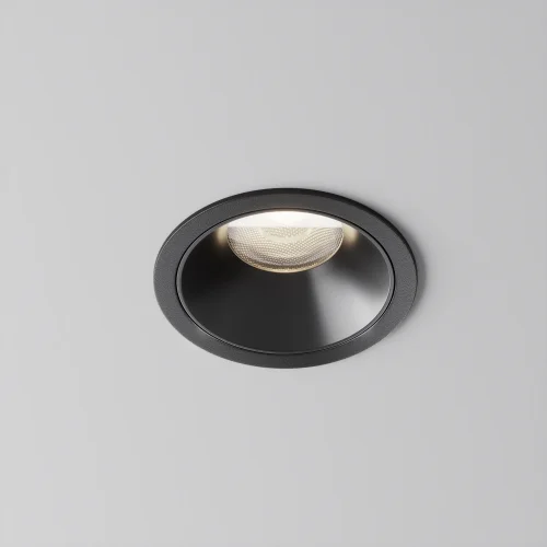 Светильник точечный LED Alfa LED DL043-01-15W4K-RD-B-1 Maytoni чёрный на 1 лампу, основание чёрное в стиле современный хай-тек круглый фото 8