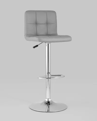 Стул барный Малави LITE, серый NP УТ000037679 Stool Group, серый/экокожа, ножки//хром, размеры - 860*1080***400*435