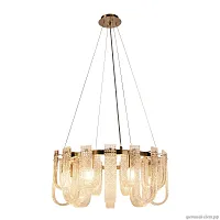 Люстра подвесная хрустальная Jersey 10296/600 LOFT IT прозрачная на 12 ламп, основание бронзовое в стиле современный 