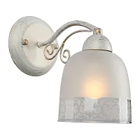 Бра Ferraro OML-54901-01 Omnilux белый 1 лампа, основание бронзовое в стиле современный 