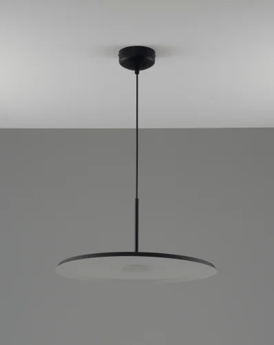 Светильник подвесной LED Keiro V11106-PL Moderli чёрный на 1 лампу, основание чёрное в стиле современный 