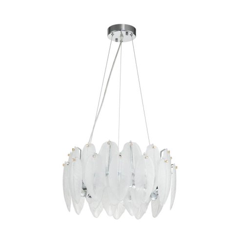Люстра подвесная Beluta 3018-5P Favourite белая на 5 ламп, основание хром в стиле современный  фото 2