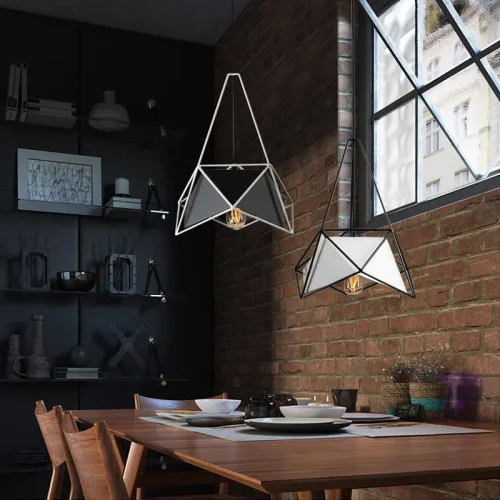 Светильник подвесной RODS D 214094-26 ImperiumLoft чёрный на 1 лампу, основание чёрное в стиле современный фото 3