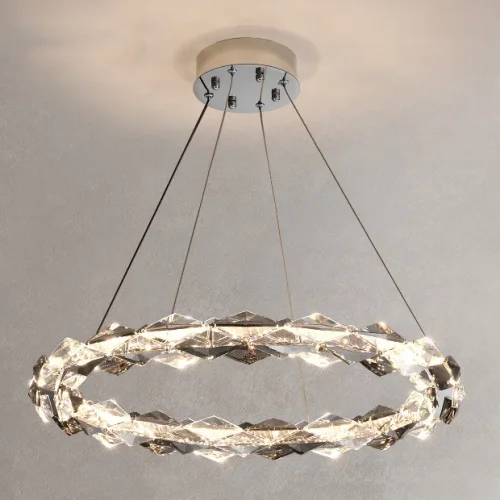 Люстра подвесная JENNIFER ONE D50 220144-23 ImperiumLoft прозрачная на 1 лампу, основание хром в стиле современный минимализм Люстра подвесная JENNIFER ONE D50 220144-23 ImperiumLoft прозрачная на 1 лампу, основание хром в стиле современный минимализм