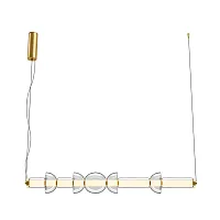 Светильник подвесной LED Cosmo MOD210PL-L39BS3K Maytoni белый прозрачный на 1 лампу, основание латунь в стиле хай-тек современный 