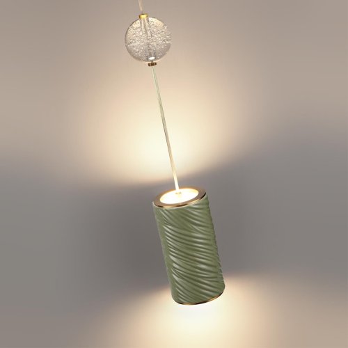 Светильник подвесной LED Riviera 5450/18LA Odeon Light белый на 1 лампу, основание латунь в стиле классический современный фото 5