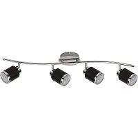 Спот с 4 лампами Lorena TL1257Y-04BC Toplight чёрный GU10 в стиле модерн 