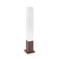 Парковый светильник EDO OUTDOOR PT1 SQUARE COFFEE Ideal Lux уличный IP44 коричневый на 1 лампу, плафон коричневый в стиле современный GX53