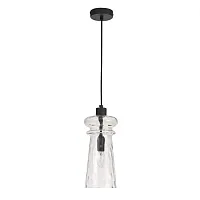 Светильник подвесной Pasti 4966/1 Odeon Light прозрачный 1 лампа, основание чёрное в стиле современный 