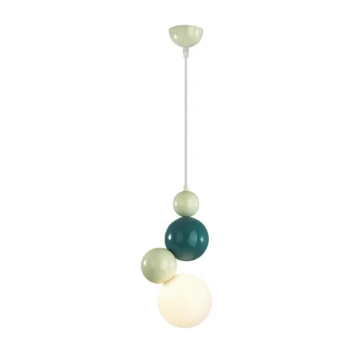 Светильник подвесной Ballons 8008/1A Lumion белый на 1 лампу, основание белое голубое в стиле современный фото 4